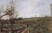 Camille Pissarro, winter scene